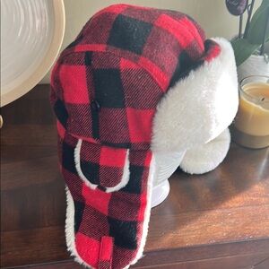Stetson Plaid Red and Black  Winter Hat